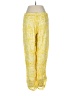 Assorted Brands Print Yellow Casual Pants Size M - photo 2