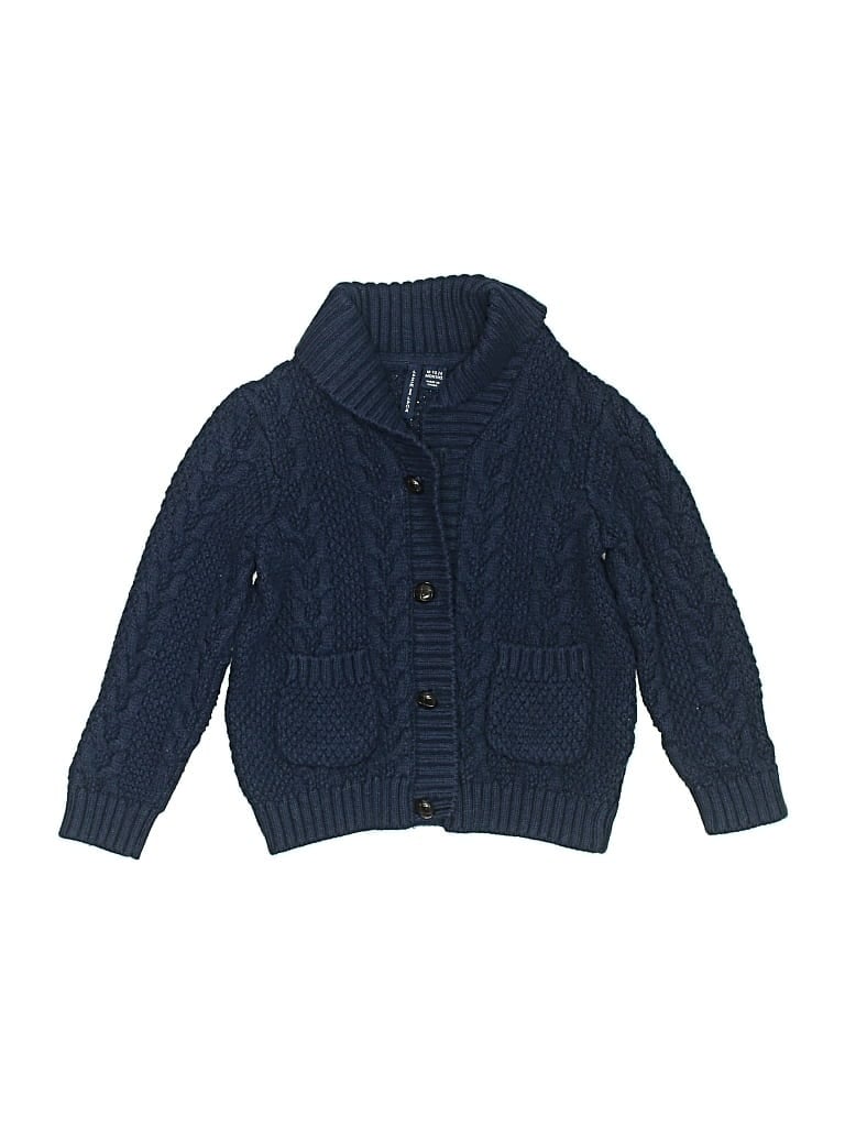 Pre-owned Janie And Jack Kids' Cardigan Sweater In Blue