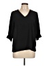 CeCe Black 3/4 Sleeve Blouse Size L - photo 1