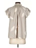 T Tahari 100% Polyester Gray Tan Sleeveless Blouse Size P (petite) - photo 2