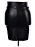Simlu Solid Black Faux Leather Skirt Size 2X - photo 2