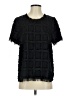 Pleione Black Short Sleeve Blouse Size XS - photo 1