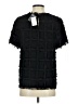Pleione Black Short Sleeve Blouse Size XS - photo 2