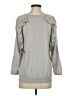 Label + Thread Solid Gray Long Sleeve Top Size XS - photo 2