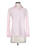 J.Crew Checkered-gingham Pink Long Sleeve Blouse Size 0 - photo 1