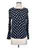 Hinge 100% Rayon Polka Dots Blue Long Sleeve Blouse Size XS - photo 1