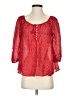 Splendid Red 3/4 Sleeve Blouse Size XS - photo 1