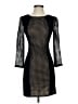 Catherine Malandrino 100% Polyester Houndstooth Black Cocktail Dress Size P (petite) - photo 1