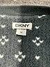 DKNY 100% Polyester Print Gray Pullover Sweater Size M - photo 7
