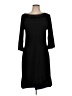 Papillon Solid Black Casual Dress Size L - photo 1