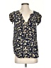 Joie 100% Silk Blue Short Sleeve Silk Top Size S - photo 1