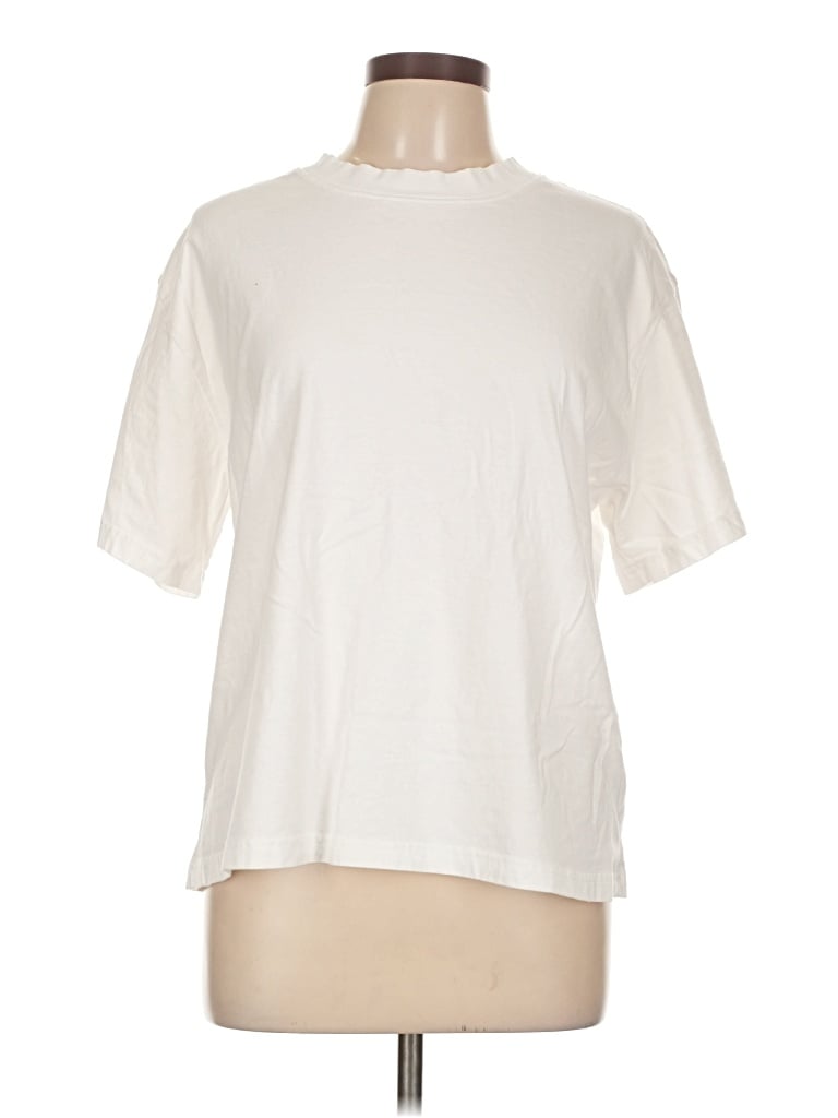 Pre-owned Carly Jean Short Sleeve T-shirt In White