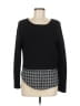 Generation Love Checkered-gingham Black Pullover Sweater Size M - photo 1