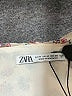 Zara 100% Polyester Print White Tan Cocktail Dress Size M - photo 6