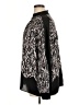 DR2 100% Polyester Animal Print Black Long Sleeve Blouse Size XL - photo 5