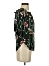 BCBGMAXAZRIA 100% Polyester Black 3/4 Sleeve Blouse Size S - photo 4