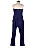 Express Color Block Blue Jumpsuit Size 10 - photo 2