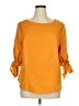 Unbranded Orange 3/4 Sleeve Blouse Size 1X - photo 1