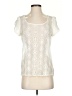 AGB Ivory Short Sleeve Blouse Size S - photo 1