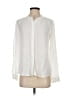 Theory 100% Rayon Ivory White Long Sleeve Blouse Size S - photo 1