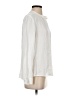 Theory 100% Rayon Ivory White Long Sleeve Blouse Size S - photo 4