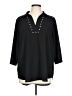 Rock & Republic Black 3/4 Sleeve Blouse Size L - photo 1