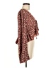 Shein 100% Polyester Burgundy Long Sleeve Blouse Size 6 - photo 4