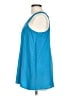 Fur by Fur 100% Polyester Blue Sleeveless Blouse Size L - photo 5