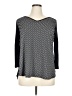 Dana Buchman 100% Polyester Black 3/4 Sleeve Top Size XL - photo 1