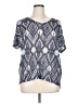 Cj Banks Blue Short Sleeve Blouse Size 0X - photo 1