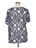 Cj Banks Blue Short Sleeve Blouse Size 0X - photo 2