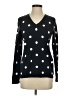 Tommy Hilfiger 100% Cotton Polka Dots Black Pullover Sweater Size S - photo 1