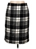 Unbranded 100% Polyester Plaid Gray Formal Skirt Size L - photo 1