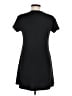 Aqua Solid Black Casual Dress Size M - photo 2