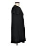 Aqua Solid Black Casual Dress Size M - photo 4