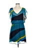 Express 100% Polyester Tie-dye Blue Casual Dress Size M - photo 1