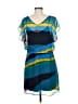 Express 100% Polyester Tie-dye Blue Casual Dress Size M - photo 2