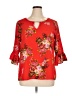 Assorted Brands Red 3/4 Sleeve Blouse Size 1X - photo 1