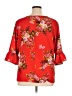 Assorted Brands Red 3/4 Sleeve Blouse Size 1X - photo 2