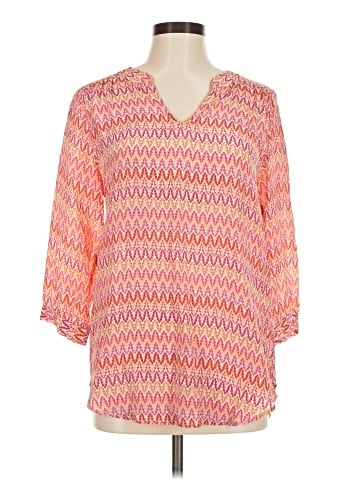 Ellie Kai 3/4 Sleeve Silk Top (view 1)