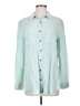 Maurices Teal Long Sleeve Button-Down Shirt Size S - photo 1