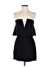 BCBGMAXAZRIA 100% Polyester Solid Black Cocktail Dress Size 2 - photo 1