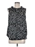 Ann Taylor 100% Polyester Black Sleeveless Blouse Size 6 - photo 1