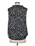 Ann Taylor 100% Polyester Black Sleeveless Blouse Size 6 - photo 2
