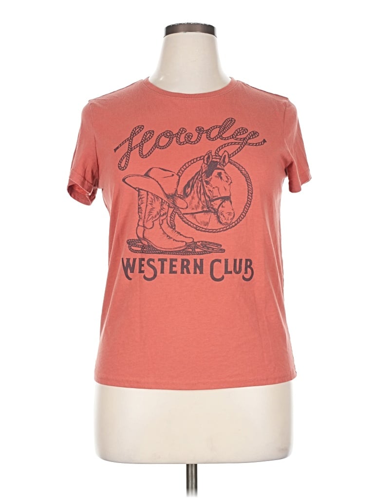 Pre-owned Wound Up Short Sleeve T-shirt In Pink