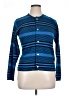 Joan Vass Blue Cardigan Size 14 (3) - photo 1