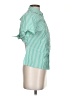 Current/Elliott 100% Cotton Checkered-gingham Green Short Sleeve Blouse Size Sm (1) - photo 4