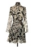 Zara Paisley Silver Cocktail Dress Size S - photo 2