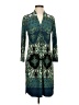 DM Collection Paisley Teal Cocktail Dress Size 4 - photo 1