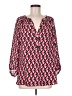 Banana Republic 100% Polyester Red Long Sleeve Blouse Size M - photo 1
